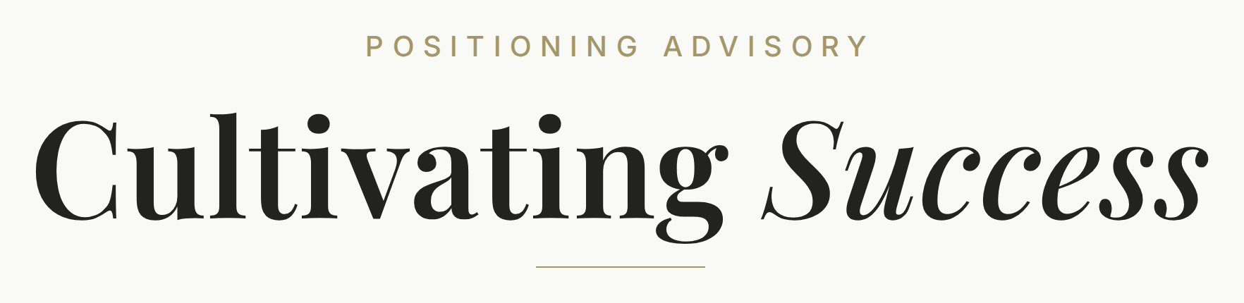 Cultivating Success